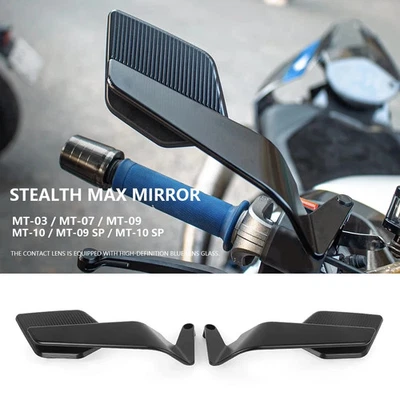 Side Mirror For Yamaha MT 09 MT09 SP MT10 MT 10 SP MT07 Stealth Rearview Mirror - Image 1 of 4