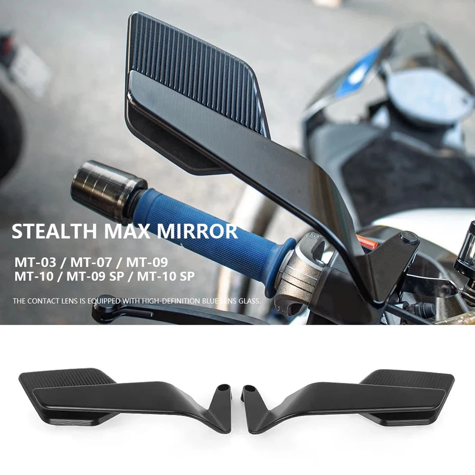Side Mirror For Yamaha MT 09 MT09 SP MT10 MT 10 SP MT07 Stealth Rearview Mirror - Image 1 of 4