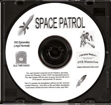 SPACE PATROL - 102 émissions de radio ancienne au format MP3 OTR sur 1 CD