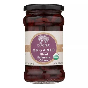 Divina Organic Olives Kalamata Sliced 5.6 oz - Picture 1 of 2