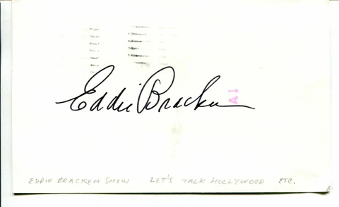 EDDIE BRACKEN - HOME ALONE - TOO MANY GIRLS - SIGNED AUTOGRAPH 5445 Cover
