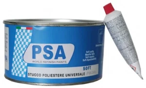 STUCCO CARROZZERIA PER AUTO METALLICO POLIESTERE UNIVERSALE 2 KG SOFT PSA PSK240 - Foto 1 di 1