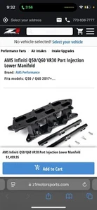 AMS Port Injection lower Manifold Q50/Q60 - Picture 1 of 2