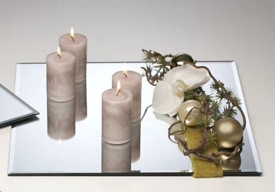 6er Set Spiegelplatte, Dekospiegel, Tischspiegel quadratisch 25x25cm Sandra Rich - Bild 1 von 2