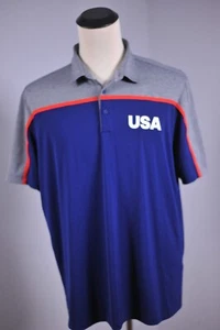 Adidas Performance Polo Shirt USA Men's XL - Picture 1 of 4
