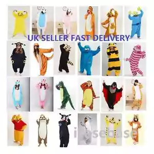 Unisex Anime Cosplay Animal Pyjamas Costume Adult Hoodies Onesie21 Fancy Dress - Picture 1 of 62