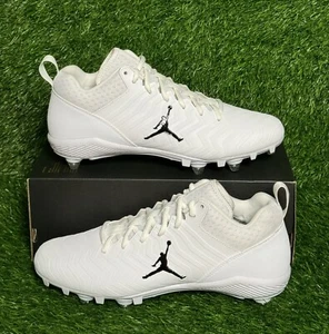 Size 12 - Men's Air Jordan Alpha Menace Pro 2 Low Football Cleats - DO6378-100 - Picture 1 of 7