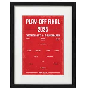 Sunderland FC 2025 play-off final art print / poster - Picture 1 of 2