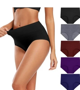 Molasus Women's Cotton Underwear High Waisted Full Coverage Ladies Panties... - Picture 1 of 1