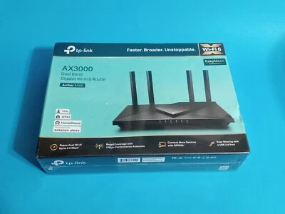 TP-Link AX3000 Dual-Band Gigabit Wi-Fi 6 Router - Archer AX55 - New Sealed Box - Image 1 of 4