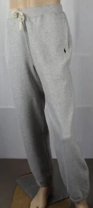 Polo Ralph Lauren Kids Youth Grey Fleece Sweatpants Navy Blue Pony NWT - Picture 1 of 1