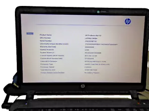 15.5" HP PROBOOK 450 G2 Laptop Intel i5-5200U@2.20GHz 16GB RAM 256GB SSD, NO OS - Picture 1 of 8