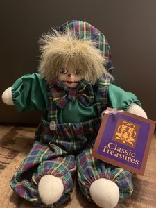 classic treasures porcelain clown dolls