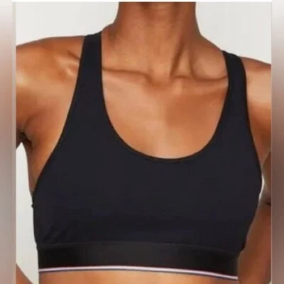 4 Laps FourLaps Circuit Sports Bra Women's XS Black Compression MSRP $58 - Image 1 of 4