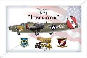 Avión, B24, liberador, bombardero, brujería, warbird, Segunda Guerra Mundial, militar, aviación - Imagen 1 de 7