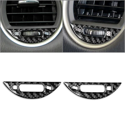 Carbon Fiber Dashboard Air Vent Outlet Cover Trim For Infiniti JX35 QX60 2013-16 - Image 1 of 4