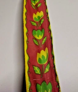 Band altrot mit Tulpen 25 mm, 2 m - Bild 1 von 2