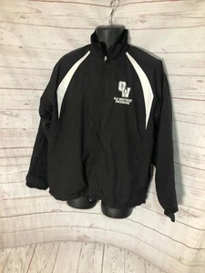 Charles River Apparel Windbreaker Jacket Black “Old Westbury Swimming” Sz M - Picture 1 of 7