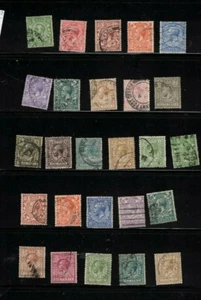 GREAT BRITAIN 1911++ K GEORGE V used (OVER 25) cat #159++ $100.00+ LOT 303-19  - Picture 1 of 1