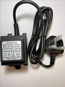 Replacement for 12V AC 15VA AC/AC Adaptor YMACT-1200150 IP64 Transformer UK Plug - Picture 1 of 7