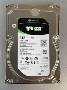 Seagate Hard Drive Exos 7E8 3TB 7200RPM 128MB SAS 12Gb/s 3.5 ST3000NM0035 HDD - Picture 1 of 7