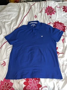 Callaway Surf The Web Logo Embroidered Golf Polo Shirt - Royal Blue - Size XL - Picture 1 of 12