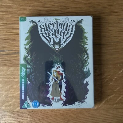 DISNEY'S SLEEPING BEAUTY - UK EXCLUSIVE MONDO ARTWORK BLU RAY STEELBOOK - NEW - Image 1 of 3