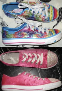 CONVERSE ALL STAR SKECHERS GLITTER Sport SNEAKERS SCHUHE Mary-Jane flach - Bild 1 von 183