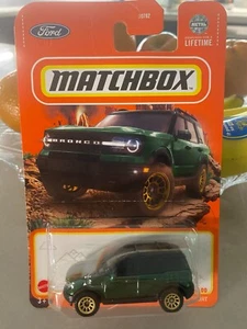 Matchbox 2022 Ford Bronco Sport Verde - 44/100 Nuovo Per 2024 - Foto 1 di 1