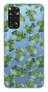 Coque en silicone imprimée compatible Xiaomi Redmi Note 11 4G Feuilles de Monste - Picture 1 of 3