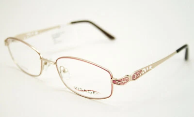 Новый Visage E212 золото женщин рецепт оправы для очков Рекомендуемая розничная цена производителя $58,00 новый с Ярлыками очки - Изображение 1 из 4