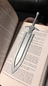Witcher Bookmark Bundle, Silver & Steel Sword, Aerondight and Zireael Sword, Fan - Picture 1 of 8