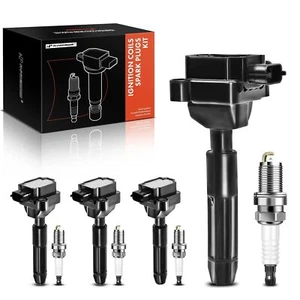 Ignition Coil Pack & Spark Plugs Set for SLK230 C230 2.3L 2001–2004 - Picture 1 of 8