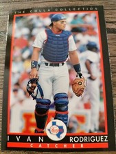1993 Barry Colla All-Star Game Ivan Rodriguez Texas Rangers #11