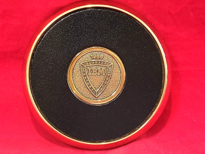 Vintage IBM QUARTER CENTURY CLUB 1988 Brass Coaster - Employee 25 Year Award - Image 1 of 4