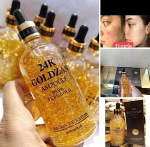 24K Gold Facial Serum MAISON DE NATURE 24K Goldzan Ampoule Pure Gold 99.9% 100ml - Picture 1 of 12