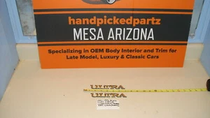 1991-1996 BUICK PARK AVENUE GOLD ULTRA SCRIPT EMBLEM SET (PLASTIC) - 2 PC - Picture 1 of 3