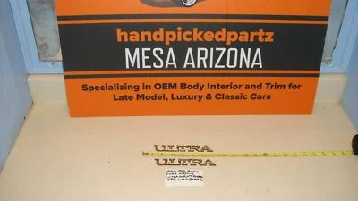 1991-1996 BUICK PARK AVENUE GOLD ULTRA SCRIPT EMBLEM SET (PLASTIC) - 2 PC - Image 1 of 3