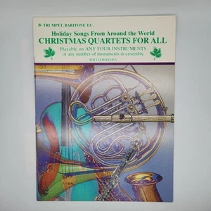 Holiday Songs From Around The World Christmas Quartets For All Trumpet Baritone - Picture 1 of 3