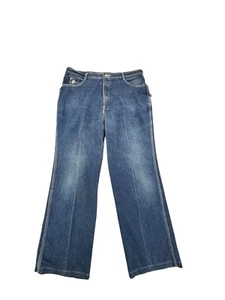 Braxton Stretch Jeans Blue Denim Mens Size 38 Baggy Loose - Picture 1 of 9