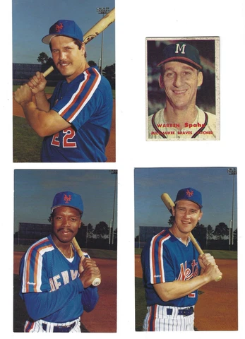 New York Mets Vince Coleman 3 & 1/2 x 5 & 1/2 postcard Cover