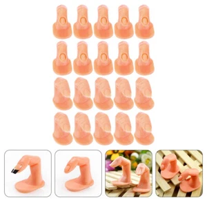 20PCS Practice Fingers Nails Fake Finger Hand Model Nail Art Training Fingers - Picture 1 of 12