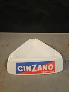 Cinzano Vermouth Ashtray Triangle 5" Ceramic Made in Italy (1) - Picture 1 of 5