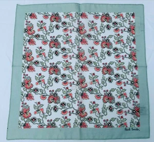 Cuadrado de bolsillo Paul Smith - Nuevo con etiquetas Logan blanco floral vendedor del Reino Unido precio de venta sugerido por el fabricante: £50 - Imagen 1 de 2