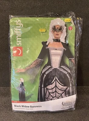 Smiffys Viuda Negra Baronesa Halloween - Disfraz Para Mujer (Mediano Reino Unido 12-14) Foto 1 de 2