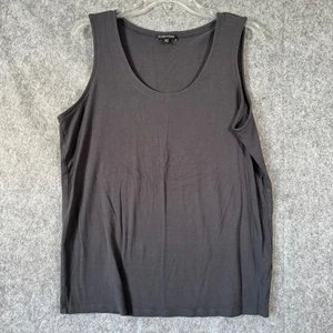 Eileen Fisher Tank Top Womens Large Gray Sleeveless Minimal Layering Sustainable - Picture 1 of 8