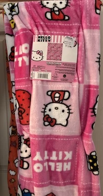 Hello Kitty Pink Blanket Plush Throw Cloud 60” x 70” NEW! NWT! - Image 1 of 4