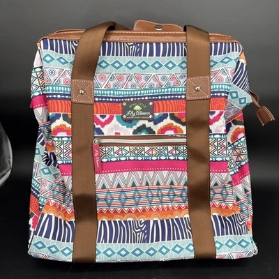 Lily Bloom Design Pattern Carry On Bag Wheeled Cabin Tote (Cabin Pink) - Image 1 of 4