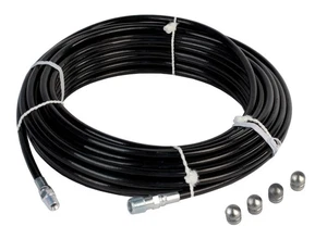 Sewer Jetter Hose 1/8" NPT x 100' 4800 PSI & Set of (4) 3.5 Orifice Nozzles Kit - Picture 1 of 9