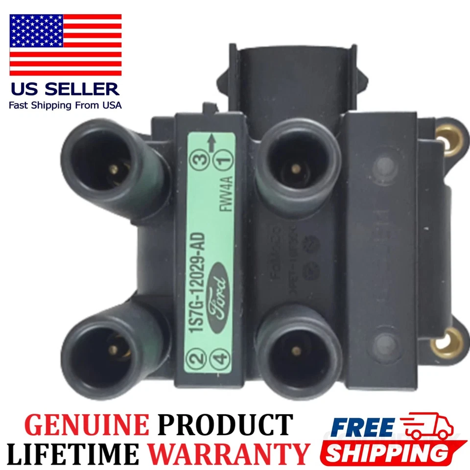 Bobina de encendido Ford para Ford Mazda Mercury I4 1998-2011. 1S7G-12029-AC GENUINO Foto 1 de 4